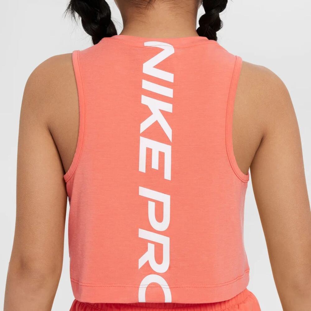 NWT Nike Pro Girls Magic Ember Orange Dri-Fit Training Tank Top Youth Size XS